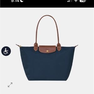 Le Pliage original Large tote bag navy